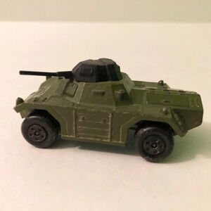 Vintage 1973 Matchbox Rolamatics Lesney Military Green  No 73 Weasel